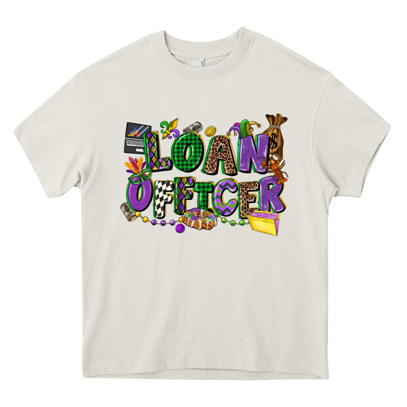 Loan Officer Mardi Gras Cowgirl Heavy Core Tee by CowGirlArtShop | Teevron