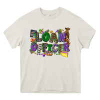 Cream loan officer mardi gras cowgirl Heavy Core Tee - CowGirlArtShop