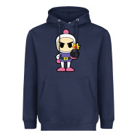 Navy bomberman Heavyweight Hoodie - artisFamous