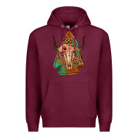 Burgundy bullskull arrowhead Premium Hoodie - Jasminsmagicworld
