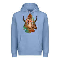 Colony Blue bullskull arrowhead Premium Hoodie - Jasminsmagicworld