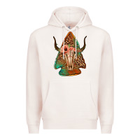 Pale Pink bullskull arrowhead Premium Hoodie - Jasminsmagicworld