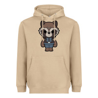 Mushroom rocket racoon chibi Heavyweight Hoodie - artisFamous