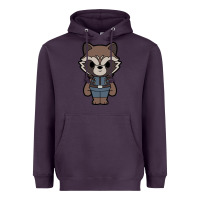 Plum rocket racoon chibi Heavyweight Hoodie - artisFamous