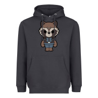 Smoke rocket racoon chibi Heavyweight Hoodie - artisFamous