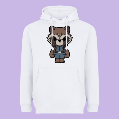 Rocket Racoon Chibi Heavyweight Hoodie Designed By Artisfamous