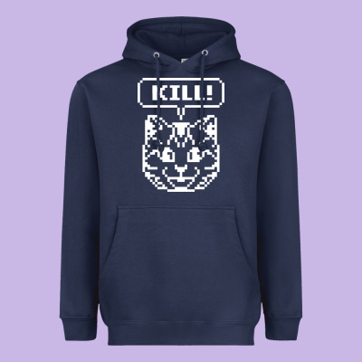 Kill No More Heroes Cat Heavyweight Hoodie Designed By Artisfamous