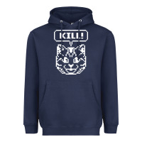 Navy kill no more heroes cat Heavyweight Hoodie - artisFamous