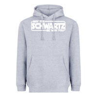 Heather Grey may the schwartz be with you Heavyweight Hoodie - artisFamous