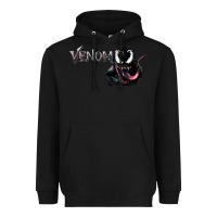 Black VENOM THE MOVIE Heavyweight Hoodie - artisFamous