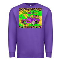 Purple mardi gras gnome truck Premium Sweatshirt - JahusDesignShop