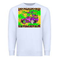White mardi gras gnome truck Premium Sweatshirt - JahusDesignShop