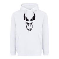 White VENOM THE MOVIE Heavyweight Hoodie - artisFamous