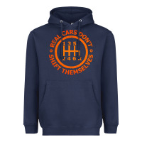 Navy real cars dont shift themselves Heavyweight Hoodie - artisFamous