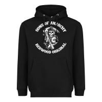 Black sons of anarchy Heavyweight Hoodie - artisFamous