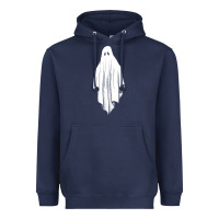 Navy sheet ghost Heavyweight Hoodie - artisFamous