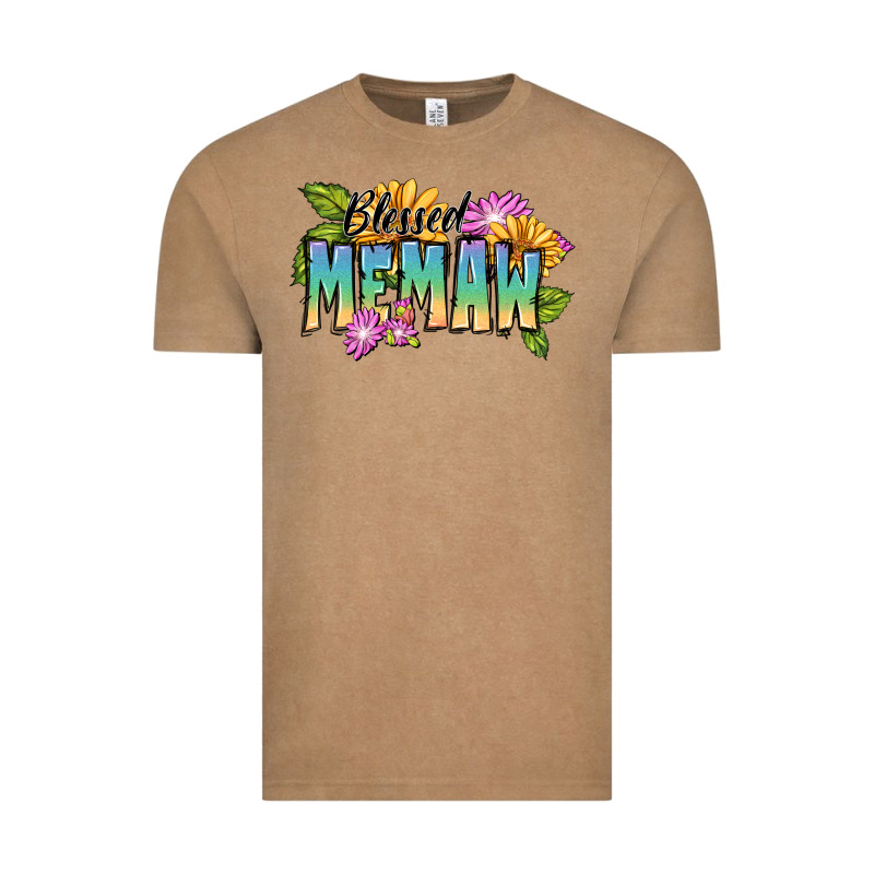 Blessed Memaw Mother's Day Vintage Tee by FaDigitalArtStudio | Teevron