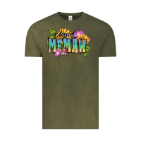 Vintage Olive Blessed memaw Mother's Day Vintage Tee - FaDigitalArtStudio