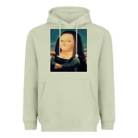 Matcha fernando botero mona lisa Heavyweight Hoodie - artisFamous