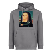 Storm fernando botero mona lisa Heavyweight Hoodie - artisFamous