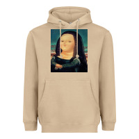 Mushroom fernando botero mona lisa Heavyweight Hoodie - artisFamous