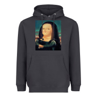 Smoke fernando botero mona lisa Heavyweight Hoodie - artisFamous