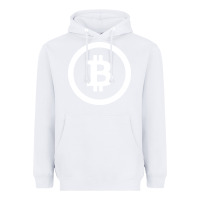 White bitcoin Heavyweight Hoodie - artisFamous