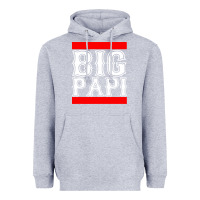 Heather Grey big papi Heavyweight Hoodie - artisFamous