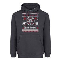 Smoke hail santa ugly christmas sweater   sweatshirt Heavyweight Hoodie - artisFamous