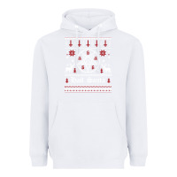 White hail santa ugly christmas sweater   sweatshirt Heavyweight Hoodie - artisFamous