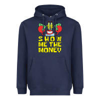 Navy mr krabs show me the money Heavyweight Hoodie - artisFamous