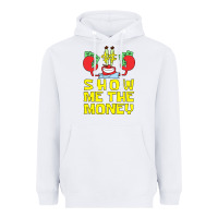 White mr krabs show me the money Heavyweight Hoodie - artisFamous