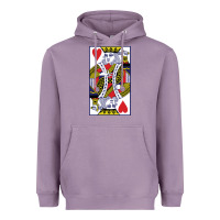 Lavender king of hearts Heavyweight Hoodie - artisFamous