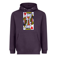 Plum king of hearts Heavyweight Hoodie - artisFamous