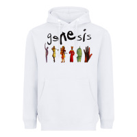 White GENESIS Heavyweight Hoodie - artisFamous