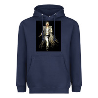 Navy adam lambert 01 Heavyweight Hoodie - artisFamous