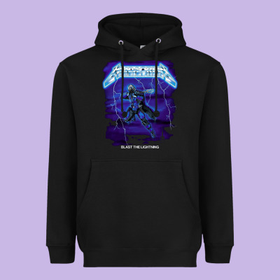 Blast The Lightning Heavyweight Hoodie Designed By Artisfamous