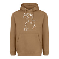 Toasted Coconut Goku Heavyweight Hoodie - artisFamous