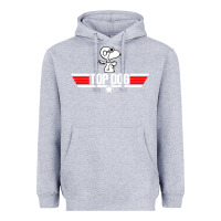 Heather Grey top dog Heavyweight Hoodie - artisFamous