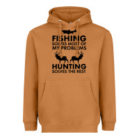 Meerkat funny fishing and hunting Heavyweight Hoodie - artisFamous