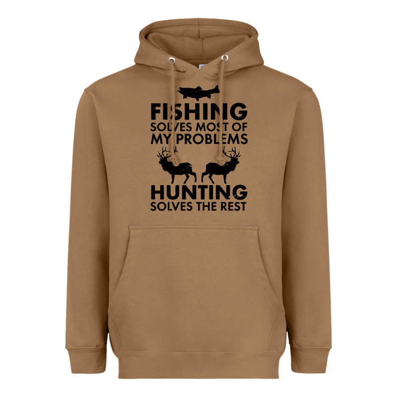 Funny Fishing And Hunting Heavyweight Hoodie by artisFamous | Teevron