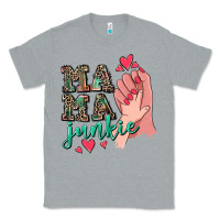 Heather Grey Mama Junkie Mother's Day Classic Tee - CowGirlArtShop