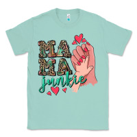 Seafoam Mama Junkie Mother's Day Classic Tee - CowGirlArtShop