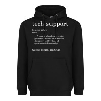 Black funny tech support definition Heavyweight Hoodie - artisFamous
