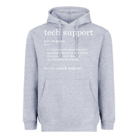 Heather Grey funny tech support definition Heavyweight Hoodie - artisFamous