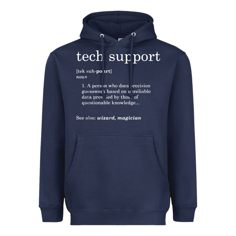 Funny Tech Support Definition Heavyweight Hoodie by artisFamous | Teevron