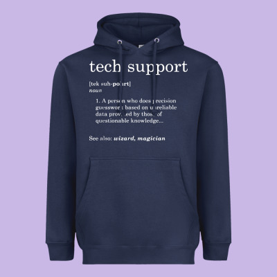 Funny Tech Support Definition Heavyweight Hoodie Designed By Artisfamous