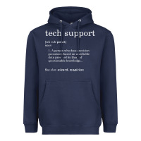 Navy funny tech support definition Heavyweight Hoodie - artisFamous
