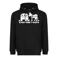 Black everyone poops Heavyweight Hoodie - artisFamous