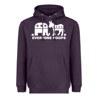 Plum everyone poops Heavyweight Hoodie - artisFamous